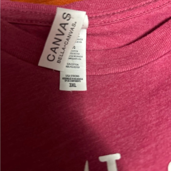 Plus Size Pink Teacher Tee 3X - Picture 3 of 3